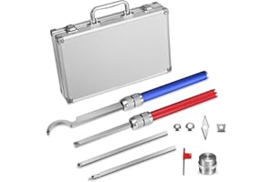 RINRI Juego Herramientas Torneado de Madera, Herramientas de Carburo para Torno con Forma de Diamante, Redondo, Cortadores Cuadrados, Torneado Reemplazable