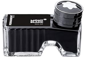 Montblanc 107755 Flacon d'encre Black Permanent - Encre pour Stylo Plume - Noir Permanent - 60 ml