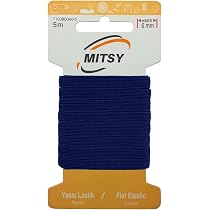 Bandas Elásticas Para Coser - 2 Rollos De 6 Mm X 10 M, Blancas, De Poliéster Y Goma, Para Manualidades O Arreglos