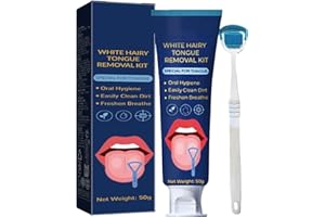 KOAHDE Gel Nettoyant pour la Langue,Gel Nettoyant Pour Langue Avec Brosse,Ensemble De Brosse À Gratter La Langue,Nettoyeur Langue Nettoie Efficacement la Mauvaise Haleine