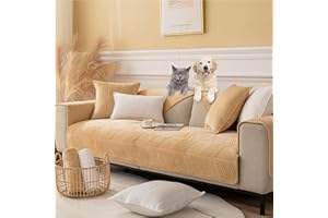 Racib Funny Fuzzy Sofa Cover For Pets Plush,Non Slip Corner Sofa Cover For Dogs2/3/4 Apply To Sofa Covers L Shape Slipcovers Waterproof,K-90x160cm