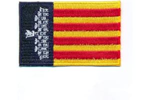 hegibaer Écusson thermocollant - Motif drapeau des Baléares - 60 x 35 mm - 1121 B