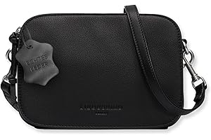 Liebeskind Berlin Umhängetasche Luka – Cross-Body Bag aus Leder mit verstellbaren Schulterriemen – kleine Schultertasche, Fächer mit Reißverschluss – Shoulder Bag, 14.5 x 20.5 x 7 cm, (H x W x D)