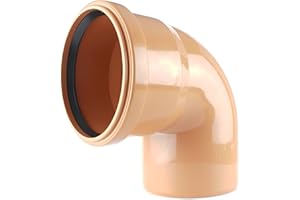 MKK KG Curva 67° PP - Raccordo angolare per tubo di scarico di scarico, DN 110, colore: Arancione