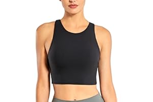 CRZ YOGA Butterluxe Donne Y-Indietro Alta Collo Palangaro Reggiseno Sportivo - Imbottito Allenamento Crop Canotte