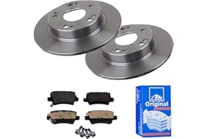 ATE BUNDLE ATE 2 Bremsscheiben Ø260 Voll + Bremsbeläge für Honda Civic 8