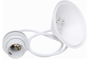 Kopp Sladdpendel för lampskärmar, 11 cm takbaldakin med dragavlastning och ca 55 cm kabel H03VV-F2 x 0,75 mm², isouttag E27 m