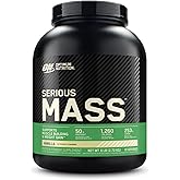 Optimum Nutrition Serious Mass Protein for Weight Gain, Vanilla Flavor, 2.7 kg, 8 Services