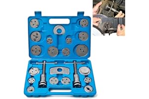 YRHome 23 piezas de reposicionador de pistón de freno, juego de herramientas de reparación universal para coche, reposicionador de pinza de freno, pistón, herramienta de husillo