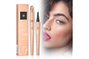 BAICAI Wasserdichter 3D Augenbrauenstift Mit 4 Gabelspitze Applikator,Neu Upgrade 2024 Wasserfester Augenbrauenstift,Magischer Augenbrauenstift für natürliches Make-up (#B-black)