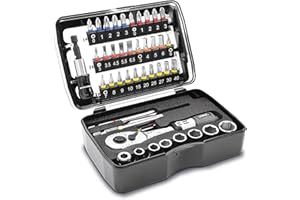 MATADOR SCHRAUBWERKZEUGE MATADOR zestaw bitów i kluczy nasadowych z grzechotką 1/4", 47-częściowy zestaw narzędzi smartyBOX S0 compact, narzędzie MATADOR nr 21550001