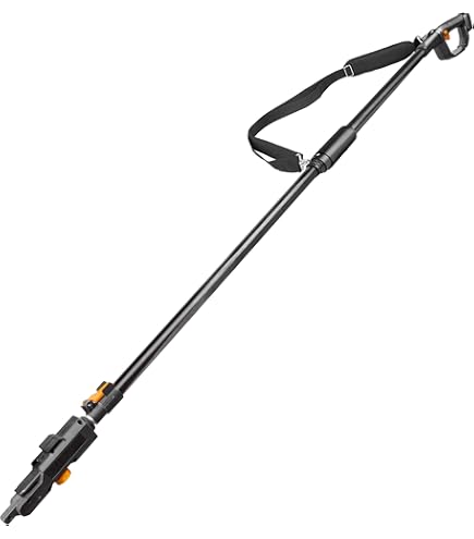 WORX Nitro WG325E Professionele mini-accukettingzaag 20 V, éénhandige zaag, krachtige borstelloze motor, snijlengte 12 cm, licht en compact, automatische kettingsmering