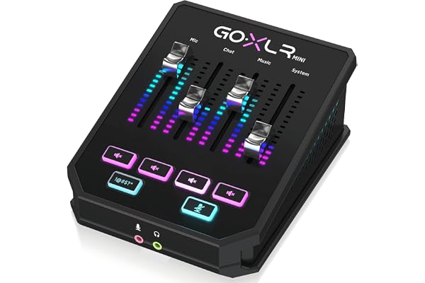 TC Helicon GO-XLR Mini mixeur de transmission en ligne avec interface audio USB et préamplificateurs midas