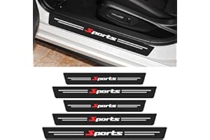 STOOKI Paquete de 5 Protector Parachoques Coche Cuero Protector de Umbral de Puerta de Coche Protector Accesorios Coche Tuning para la Mayoría de los Coches, SUV