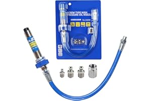 Myqiqi High Pressure Grease Coupler, 8th Generation Lock Clamp Design for Quick Release, Fits All Grease Guns and Versatile Adapters, Grease Pump Adapter for Tight Spaces