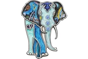 DUOWEI Enamel Elephant Brooch Elegant Animals Pin Lapel Clothes Scarf Women Teens Jewelry Gift
