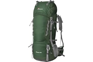 MOUNTAINTOP Sac à Dos Randonnée Sac de Trekking 55 litres 80 litres à l'air Libre Camping Sport Bivouac Voyage Bagage