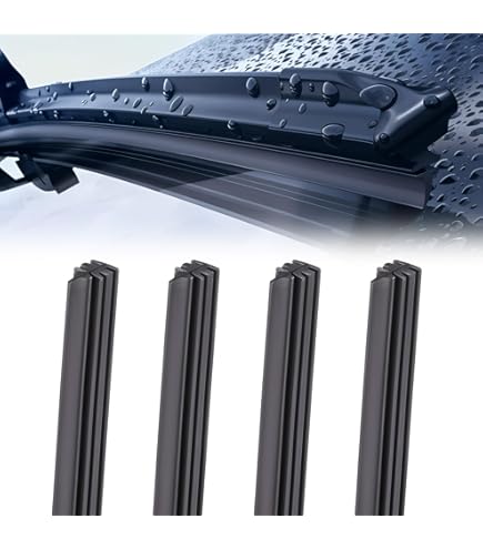 8 stuks ruitenwisserrubber, wisserrubber per meter, 800 mm universele vervangingsrubberen wisser, siliconen zonder botten, reserverubber voor raamwisser, compatibel met alle ruitenwissers
