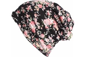 Amorar Multifunktion Bandana Kopftücher Schal Turban Frauen Elegant Blume Muslimische Kopftuch Kopfbedeckung Schlafmütze Chemo Hut Headwear für Haarverlust, Chemo, Krebs Cap Chemotherapie