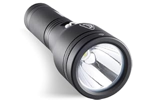 CRESSI Astra Torch Black - Torcia Subacquea LED Ricaricabile Alta Luminosità Impermeabile IPX8 100m, Unisex Nera e Compatta, per Immersioni, Pesca, Esplorazioni Acquatiche