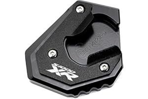 ZESIDIMO Accesorios de motocicleta para S1000XR S1000 XR 2020 2021 2022 2023 Placa caballete de extensión de soporte lateral (Negro, 2020-23)