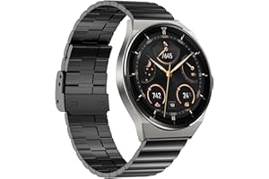 TOPSIC Pasek do Huawei Watch GT3 Pro, 22 mm, metalowy pasek do Huawei Watch 4, Huawei Watch 4 Pro, Huawei Watch 3 Pro, Huawei Watch GT 3 46 mm, Huawei Watch GT 2e, Huawei Watch GT2 Pro