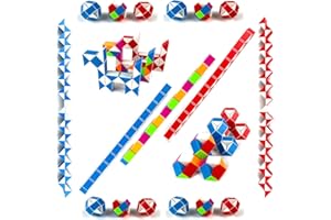 EACHHAHA Prezent urodzinowy dla dzieci w wieku 8 lat, 25 sztuk, mini magiczny wąż, zabawki fidgets, dokładne pozycjonowanie, gładkie krawędzie, nie łatwo się zranić, prezent urodzinowy dla dzieci