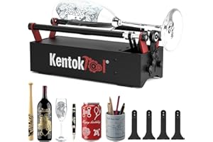 KENTOKTOOL Laser-Rotationswalze, ARot2 Rotationswalze für Laser Graviermaschine, 360°Y-Achsenwalze für Zylinder, Tassen, Stifte, Kompatibel mit Lasergravur Maschine
