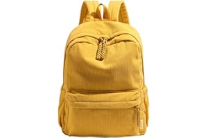 SCOFY FASHION Sac à dos de voyage en velours côtelé de grande capacité pour femmes Sacs à livres scolaires Sacs à dos minimalistes Daypack