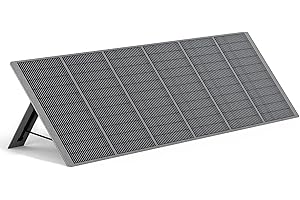 AFERIY Kit de Panneaux Solaires Portables 400W 26V, Panneau Solaire Monocristallin avec ETFE, IP65, Supports Autoportants et Ports de Sortie USB, Panneau Solaire Pliable pour Hors Réseau, Camping