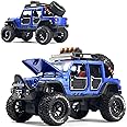 S SGTT PRO SGTT PRO 1:24 Scale Diecast Vehicle - Jeep Off-Road Kings Jeep Wrangler Unlimited with Variable ColorS Option (BLUE)