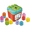 Clementoni- Clemmy Sensory Bucket with Soft Blocks for Babies - 15 Pieces, Develops Motor Skills & Sensory Play (6+ Months)