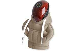 Lohca Gear Knob Hoodie for Car - Gear Stick & Gearstick Cover, Uniquely Styled, Universally Loved Gear Knob Protection – A Truly Creative Gift for Birthday Halloween Christmas, Grey