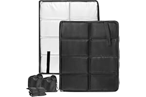 WOBENKE 2er Pack Sitzkissen Outdoor Thermo Sitzkissen Faltbare Sitzunterlage Sitzmatte Wasserdicht Tragbar, aus Oxford-Stoff,mit 2 Aufbewahrungsbeutel Für Outdoor Spielplatz Camping Wandern Picknick(39*30cm)