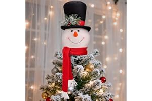 ‎NOIDEEER Weihnachtsbaumspitze Schneemann Hugger Santa Weihnachtsbaum Topper