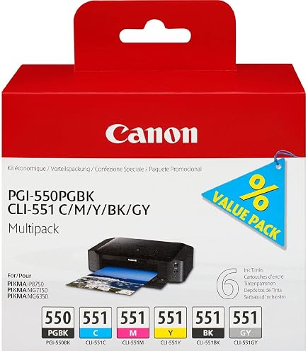 Canon, cartucce originali per stapante Canon Pixa iP7250/ 8750