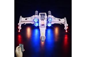 cooldac LED-Beleuchtungsset für Lego 75301 Star Wars Luke Skywalkers X-Wing Fighter, Fernbedienung USB-Licht Set kompatibel mit Lego 75301 Star Wars x Wing Fighter (nur Lichter, Keine Lego-Modelle)