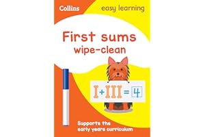 First Sums Age 3-5 Wipe Clean Activity Book: Ideal for home learning (Collins Easy Learning Preschool)