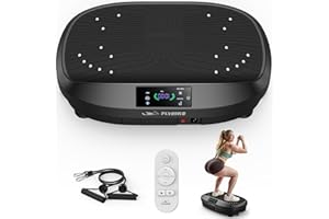FLYBIRD Plataforma Vibratoria, Máquina de Ejercicio de Placa de vibración para Entrenamiento Corporal Completo, Ideal para Aumentar la Densidad ósea y Drenaje linfático