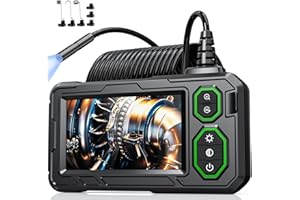 Endoscope Inspection Camera, Hopefox 4.3'' IPS Screen 1080P HD Borescope Inspection Camera with 8 LED Lights, IP67 Waterproof EndoscopeCamera with Light, 16.5ft Flexible DrainCamera