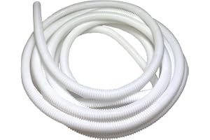 ON1SHELF PE biała falista rura Flexi bez rozdzielania 6,2 mm - 2 m