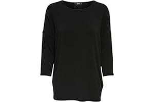 ONLY Damen Dünner Strickpullover 3/4 Langarm Rundhals Shirt Knitted Basic Stretch Sweater ONLGLAMOUR