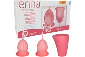 enna Cycle EASY Taglia L - 2 Coppe mestruali + Scatola Sterilizzatrice e di trasporto