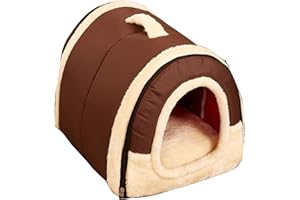 Gaorui 2-in-1 Pet house and Sofa Dog Cat Kennel House Bed Indoor Plush Warm Cushion Foldable Portable