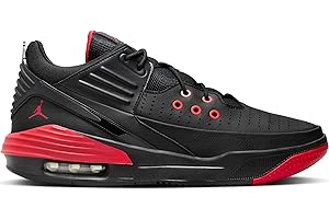 NIKE Jordan Max Aura 5 Mens Trainers Sneakers Black/White/Cement Grey/University Red