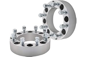 DCVAMOUS 2pcs 2" Dodge 8x6.5 Wheel Spacers Adapters 8 Lug 8x165.1 for 9/16" Studs Ram 2500 3500 Dually Heavy Duty Trucks