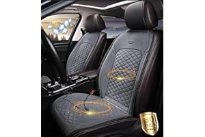 YSPP Rmeet Heated Car Seat Cover 12v Uk 12v Uk Car Heated Seat Mat 12v Pair Car Seat Cushion Cover Front Seat Heated Blanket for Car,GREY-2seats