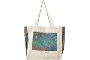 BROADREAM Borsa Shopper Donna, Tote Bag Tela, Shopper Borsa, Borsa Tela Donna, Shopper in Tela, Borsa Canvas Perfetto per Shopping, Scuola, Regali