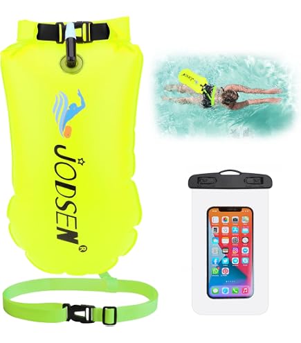 Bouée De Nage Sécurité Eau Libre - Sac Étanche Pour Téléphone Et Clés - Triathlon