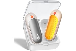 J-BRAUV Elektroniczny ogrzewacz do rąk, 2 sztuki, przenośne podgrzewacze, ładowane akumulatorem 14000 mAh, 3 tryby grzewcze do użytku na zewnątrz, do gry w golfa, w zimne dni, idealne na prezent